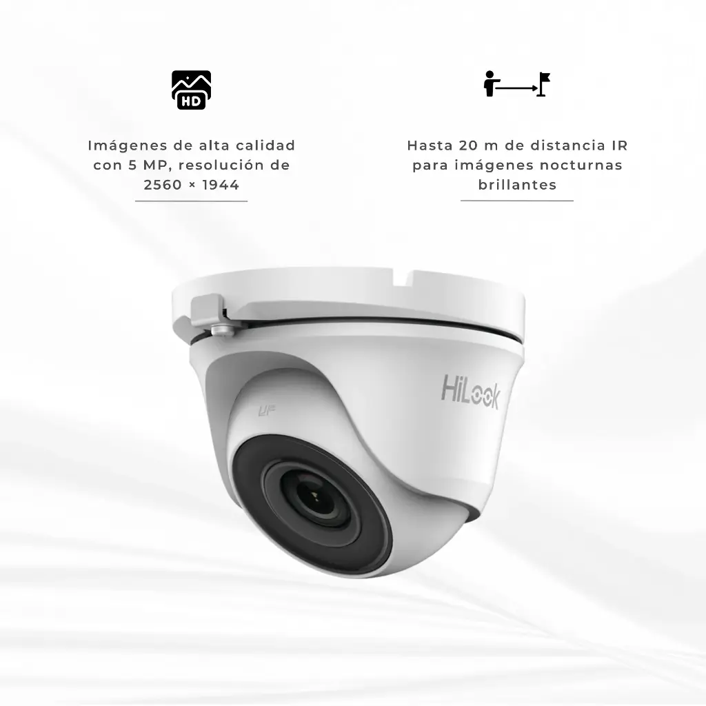 THC T150 M | CAMARA DOMO 5MP METALICA 