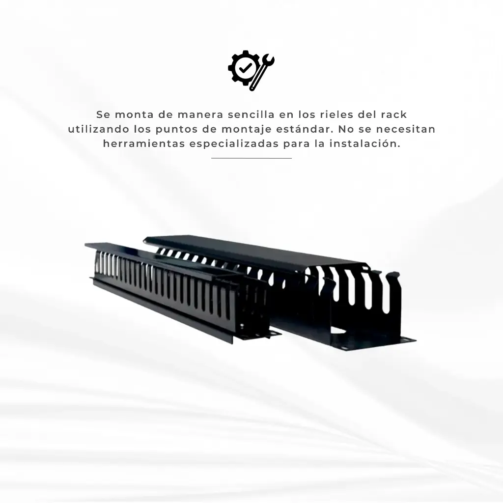 NORHM-2401 | ORGANIZADOR HORIZONTA METALICO 1U NICOMAR