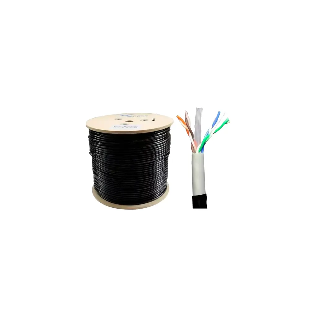 CABLE CAT5E  UTP 305M BLACK OUTDOOR MIOKEE