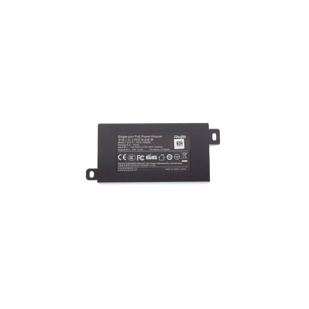 RGE130(GE) | INYECTOR POE ESTANDAR 8023 AT GIGABIT 53V 30W