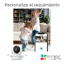 CS-H6c-R200-8H8WFL | Cámara PT Wi-Fi 2.4 GHz y 5 GHz / 4K (8 Megapíxeles) / Visión Nocturna Inteligente en Color / Detección Humana