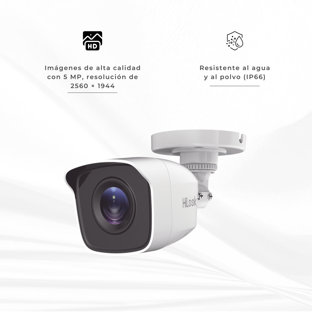 THC-B150-M | CAMARA BALA 5MP 20 MT METALICA HILOOK